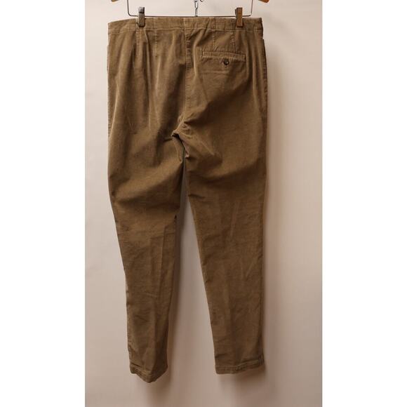 J Jill Stretch Corduroy Pants Size 10 Straight Front 2 Pockets Front Zip Khaki79 - Picture 7 of 16